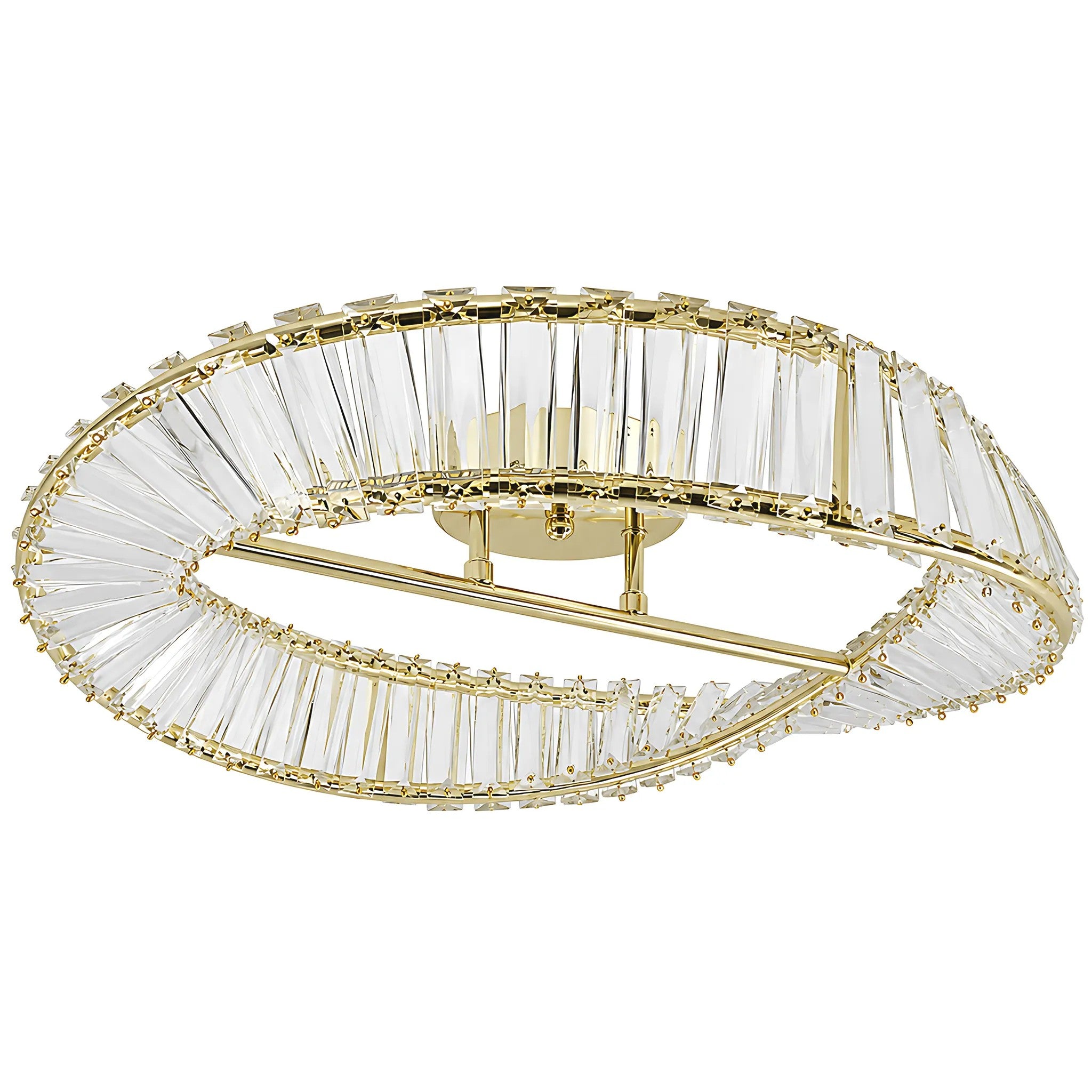 LAMPA SUFITOWA LED SWE095-C 50cm PLAFON ZŁOTA 1