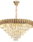 Lampa Wisząca Z Kryształami G061-CP 80CM ZŁOTA 1