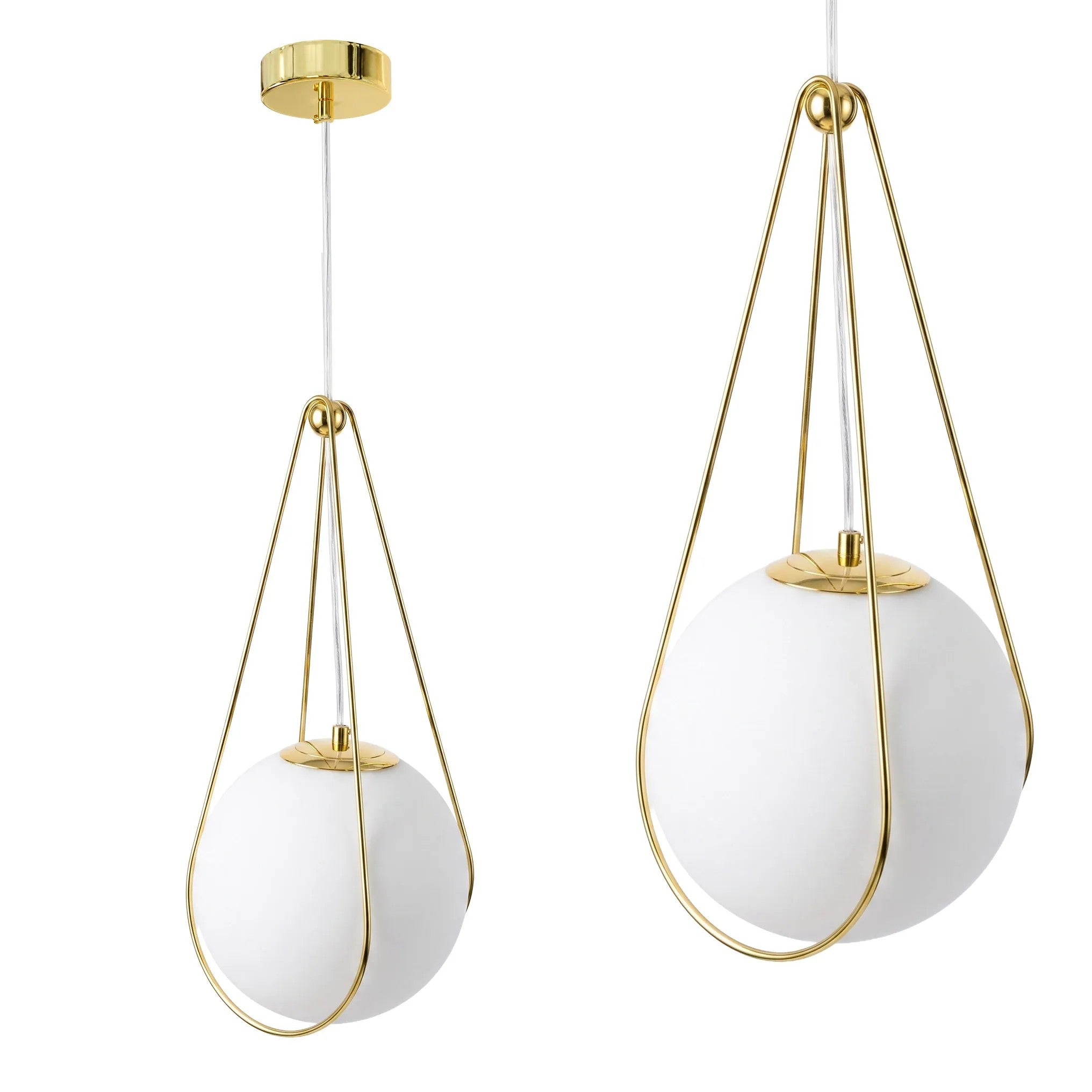 LAMPA SUFITOWA WISZĄCA APP1793-1CP 20cm Złota 1