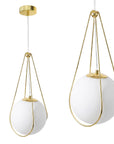 LAMPA SUFITOWA WISZĄCA APP1793-1CP 20cm Złota 1