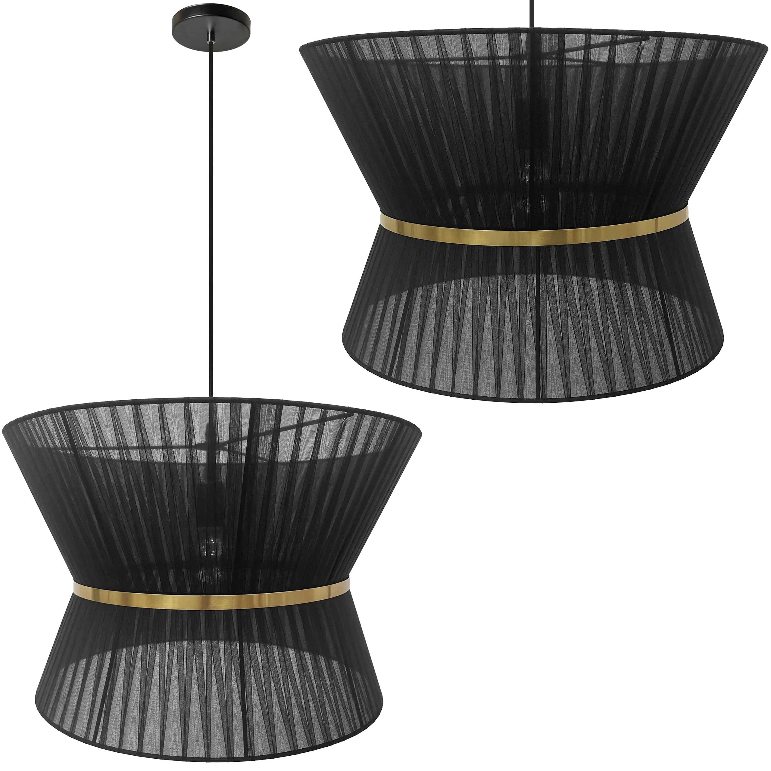 LAMPA SUFITOWA WISZĄCA APP1503-1CP BLACK 1