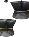 LAMPA SUFITOWA WISZĄCA APP1503-1CP BLACK 1