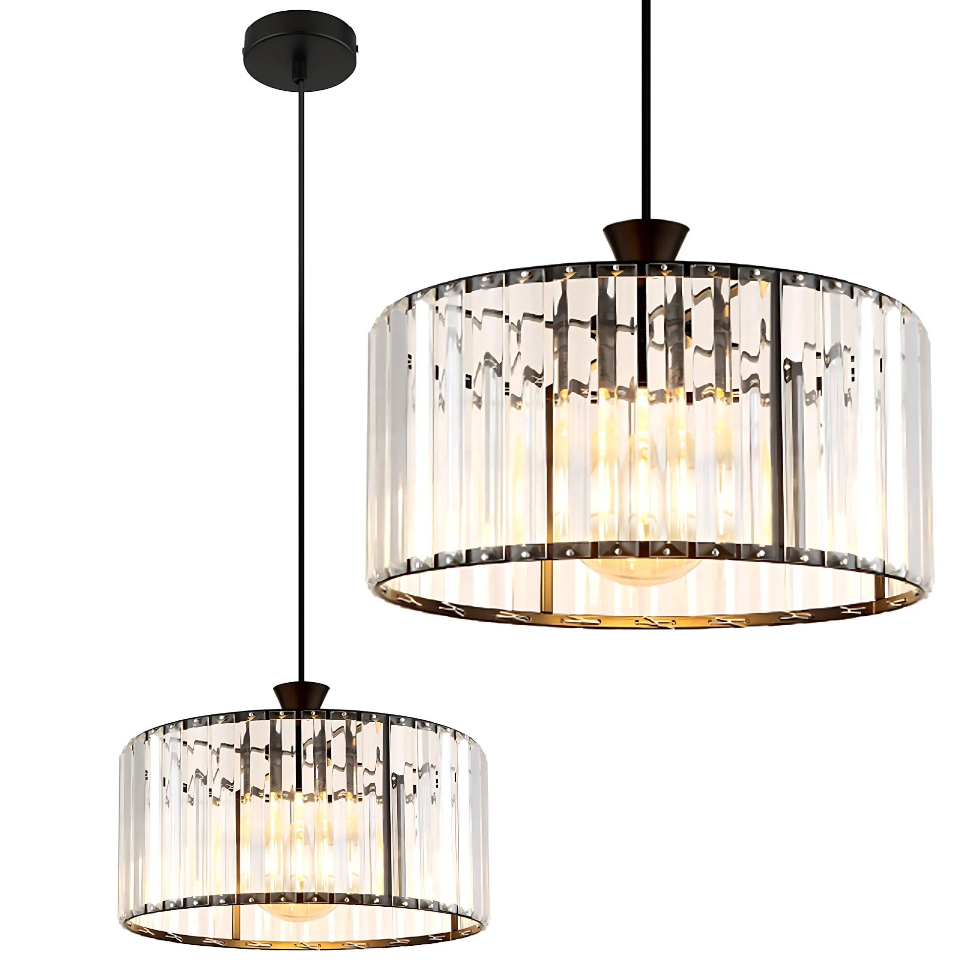 Lampa Wisząca EBT027-1CP Czarna 1