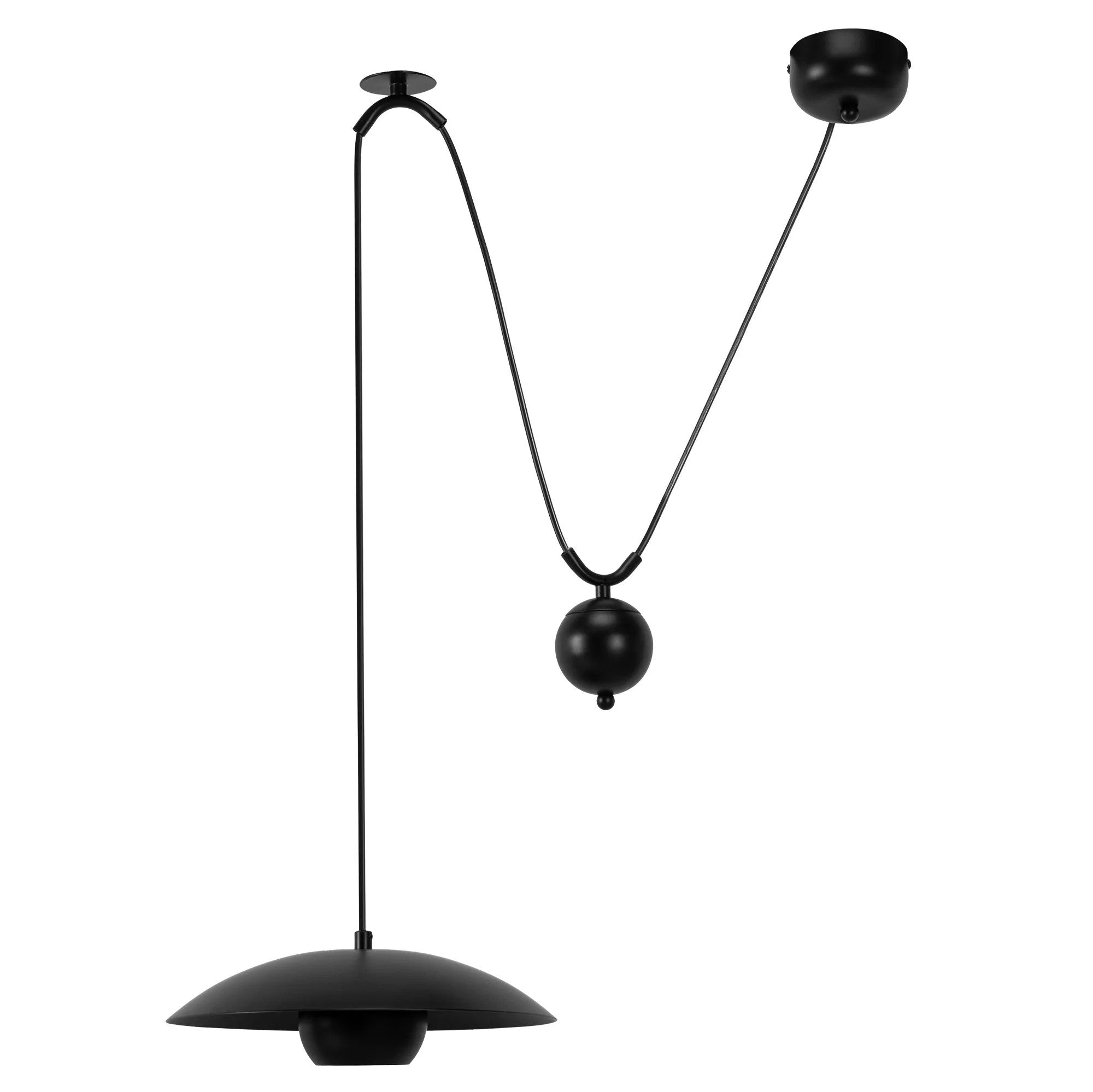 LAMPA SUFITOWA WISZĄCA APP1450-1CP Czarna 1