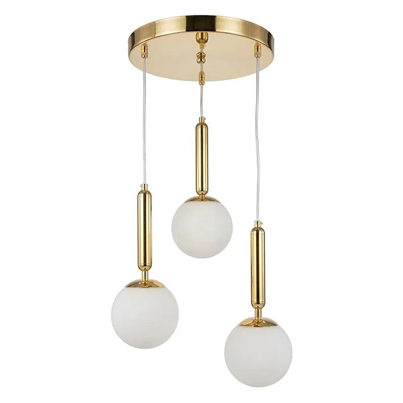 LAMPA SUFITOWA WISZĄCA G179-3CP ZŁOTA 1