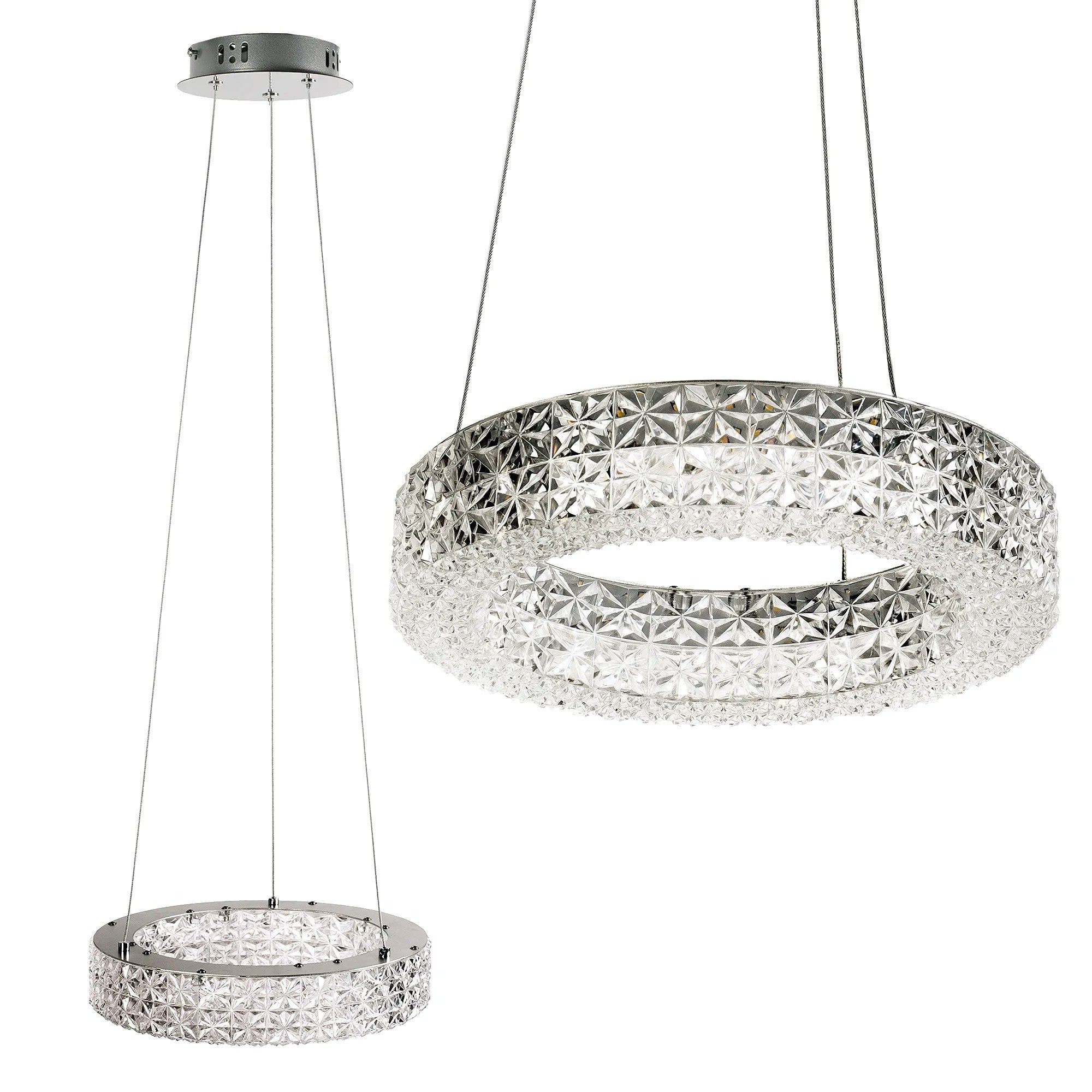 LAMPA WISZĄCA LED MS003-CP Chrom 1