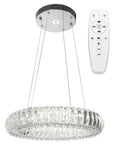 Kryształowa Lampa Sufitowa LED APP1040-CP + Pilot 1