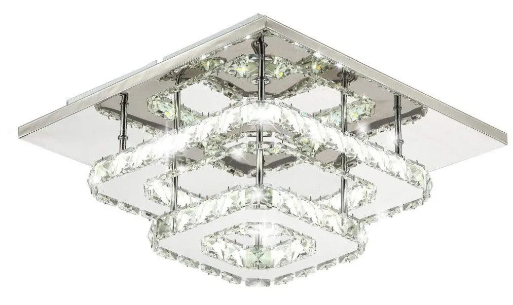 Lampa Sufitowa Kryształowa Plafon LED 24W APP410-C Neutralna 1