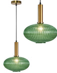 Lampa Sufitowa Wisząca Szklana APP465-1CP Zielona 1