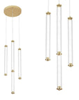 LAMPA WISZĄCA LED G024-4CPR ZŁOTA 1