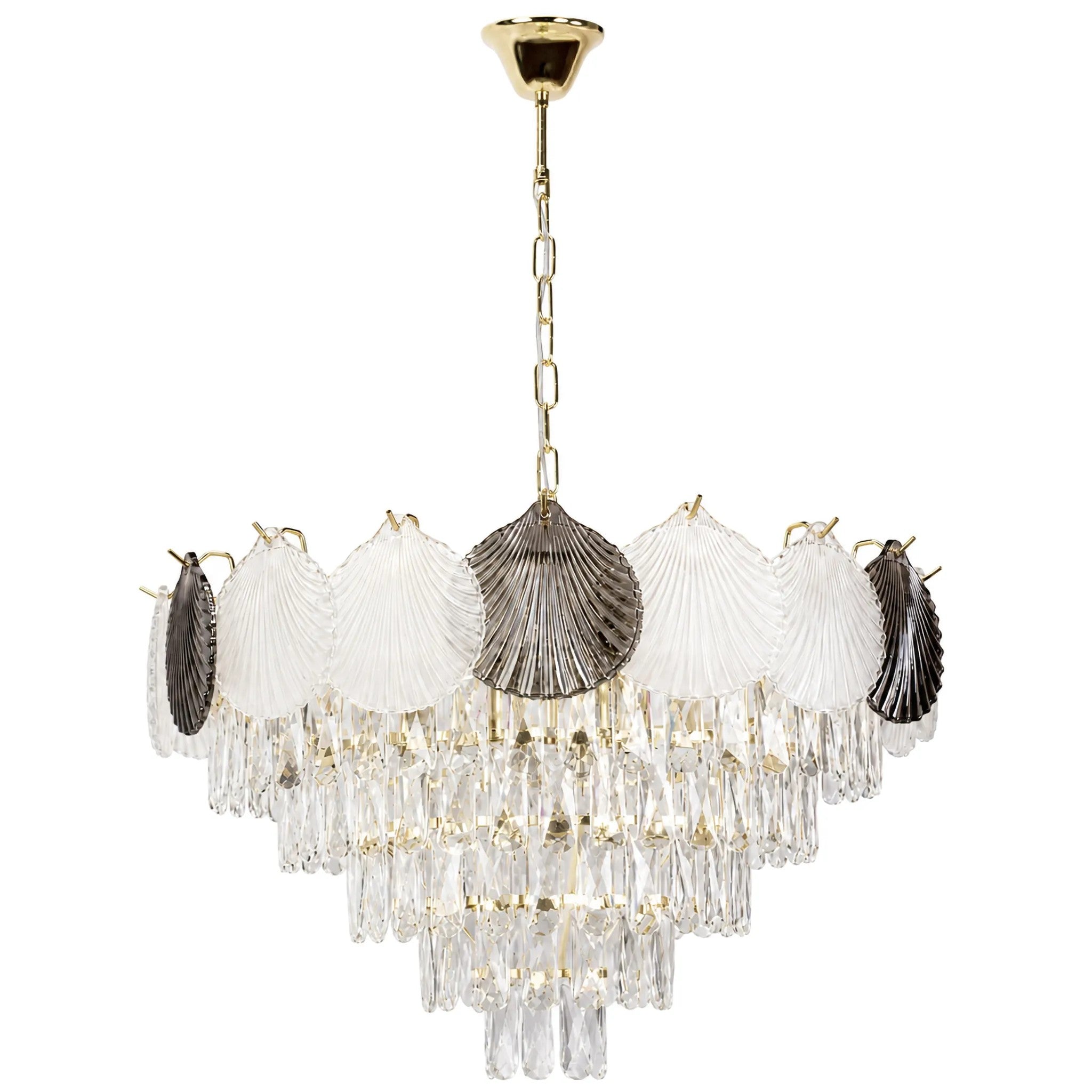 Lampa Wisząca Z Kryształami SWE084-CP 60cm Złota 1
