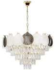 Lampa Wisząca Z Kryształami SWE084-CP 60cm Złota 1