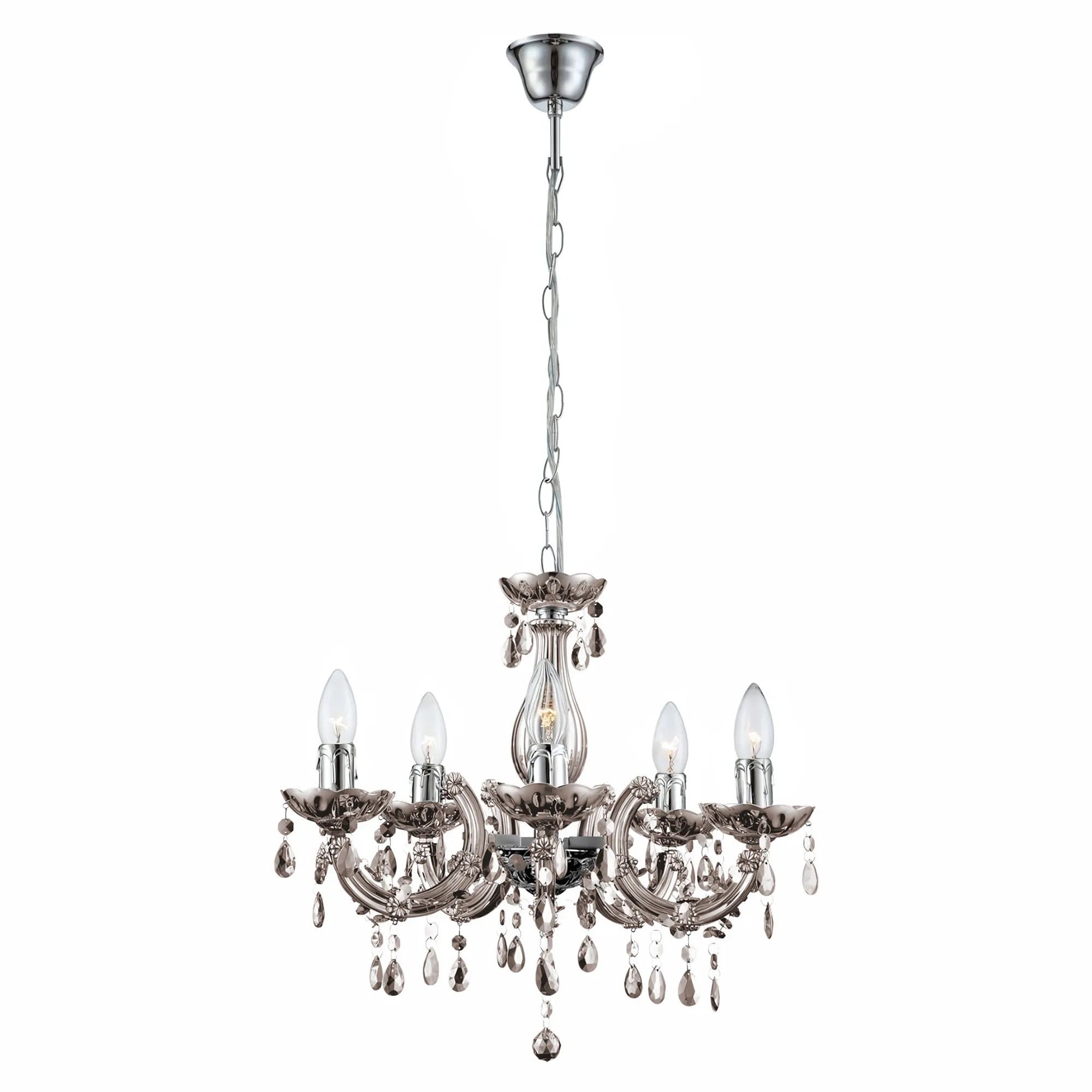 LAMPA SUFITOWA WISZĄCA EBT003-5CP GREY 1