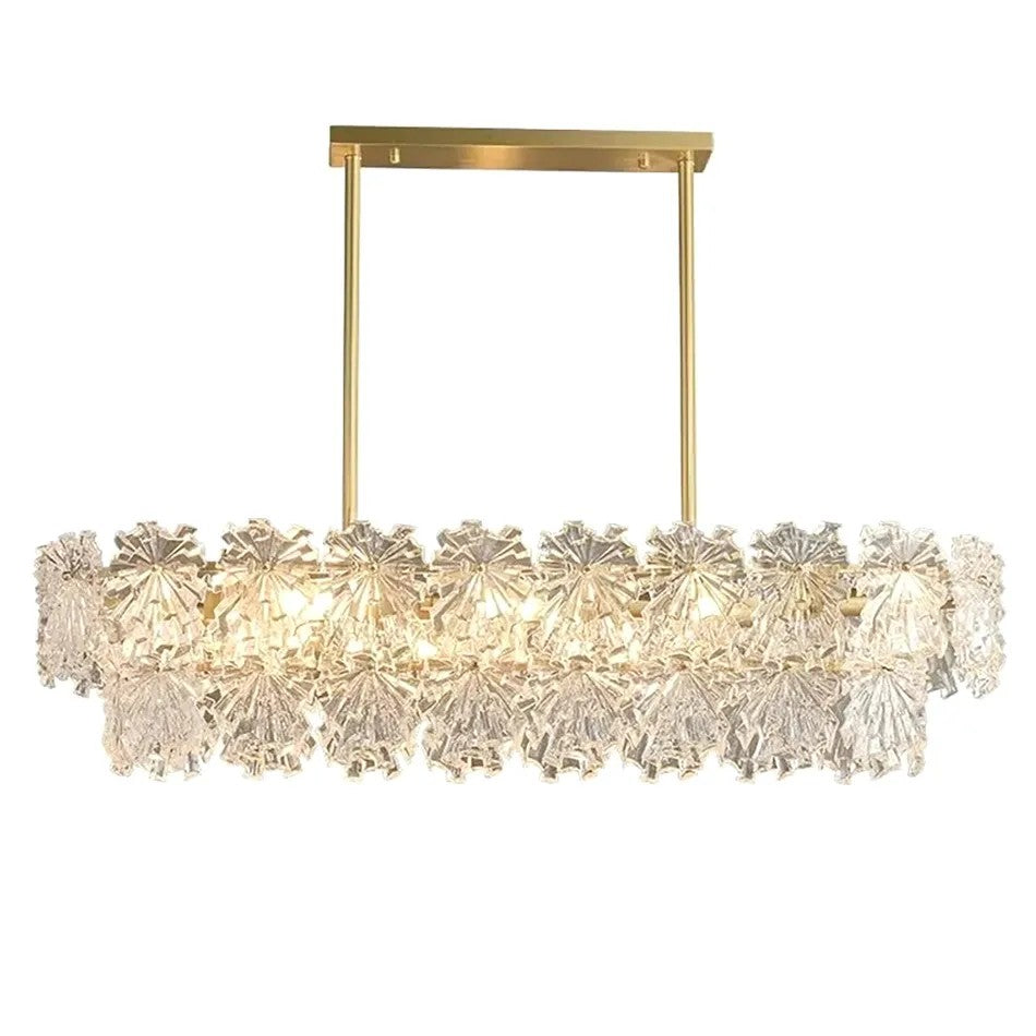 LAMPA KRYSZTAŁOWA WISZĄCA APP1198-4CP ZŁOTA 1