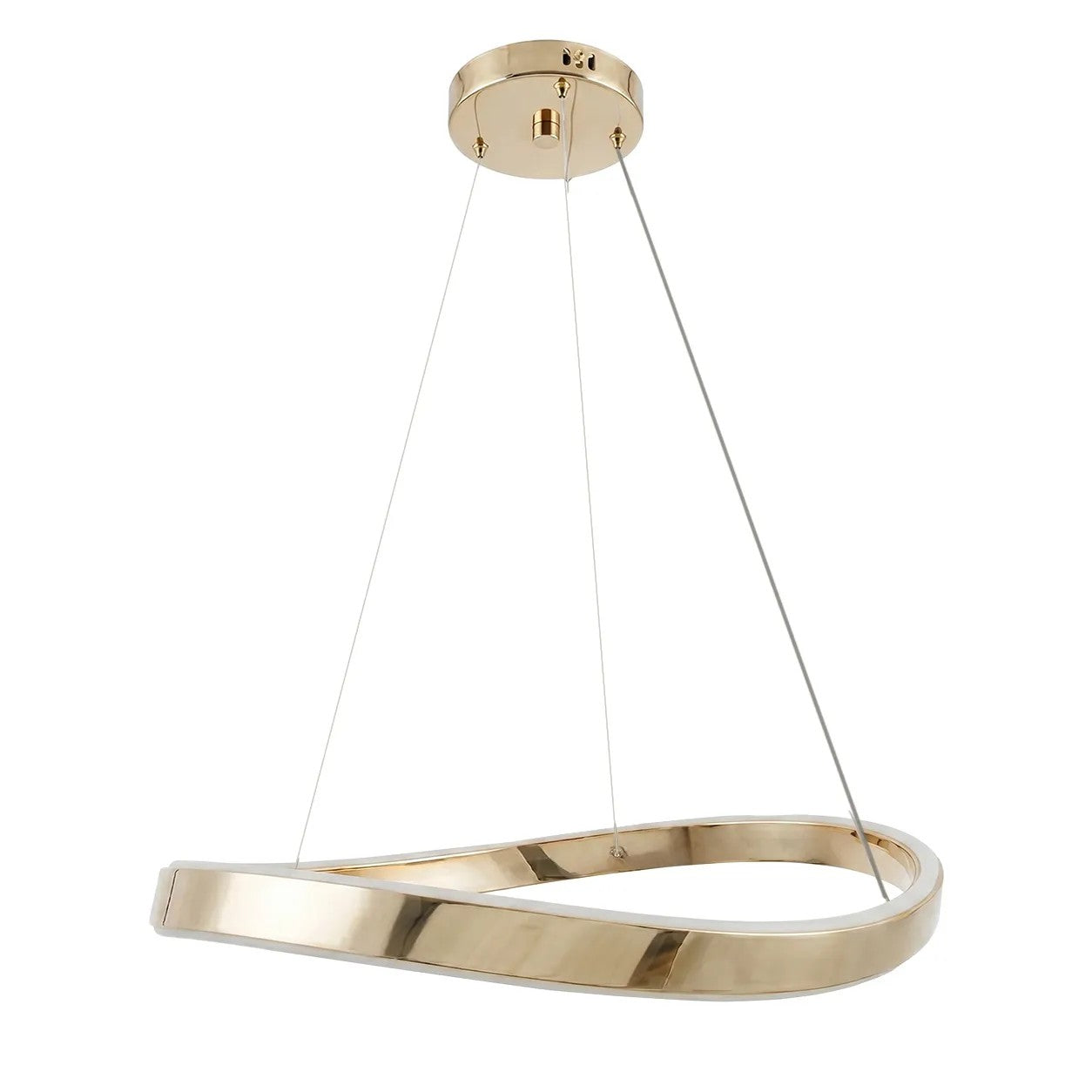 LAMPA SUFITOWA WISZĄCA SWE066-CP 60cm ZŁOTA 1