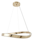 LAMPA SUFITOWA WISZĄCA SWE066-CP 60cm ZŁOTA 1