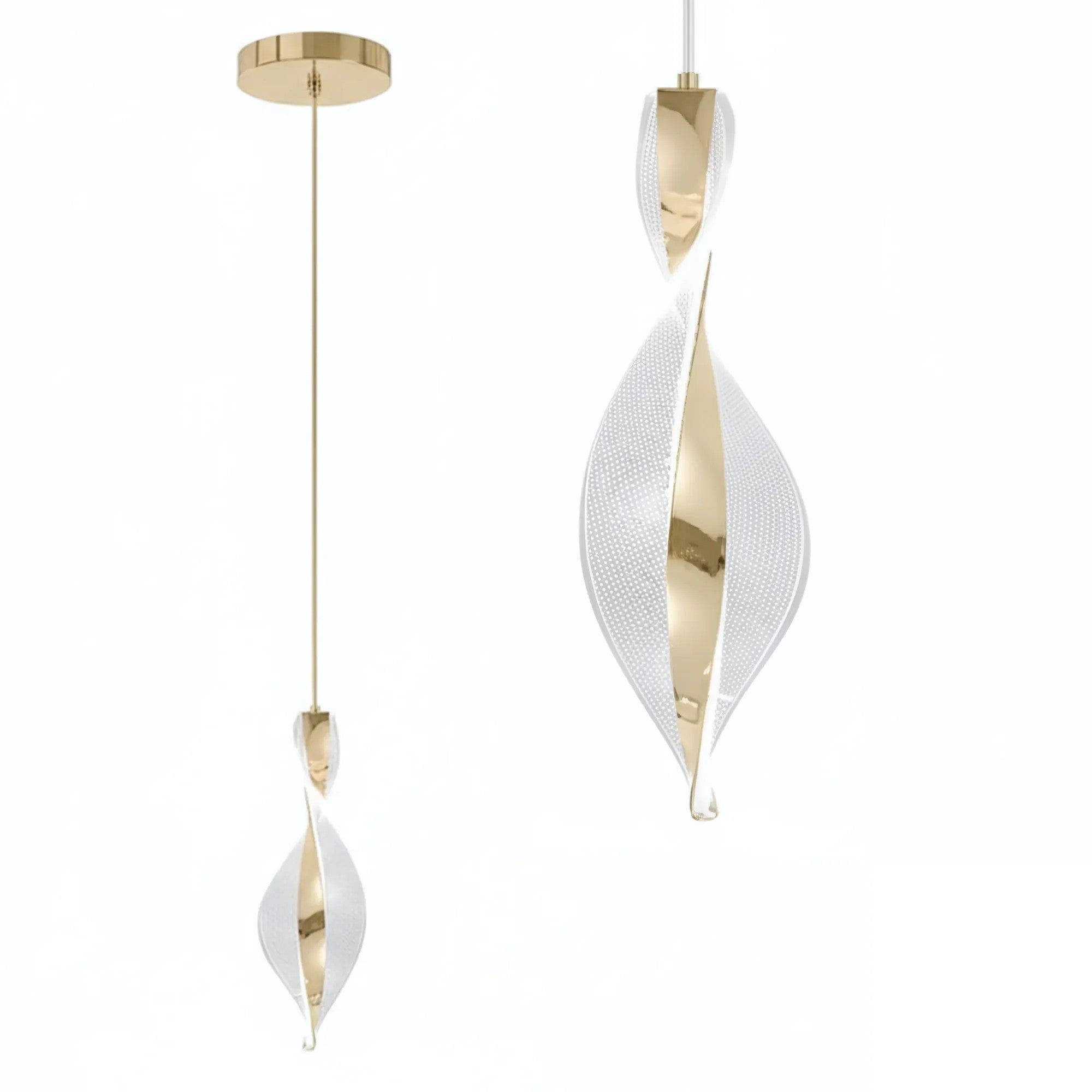 LAMPA SUFITOWA WISZĄCA LED G120-CP GOLD 1