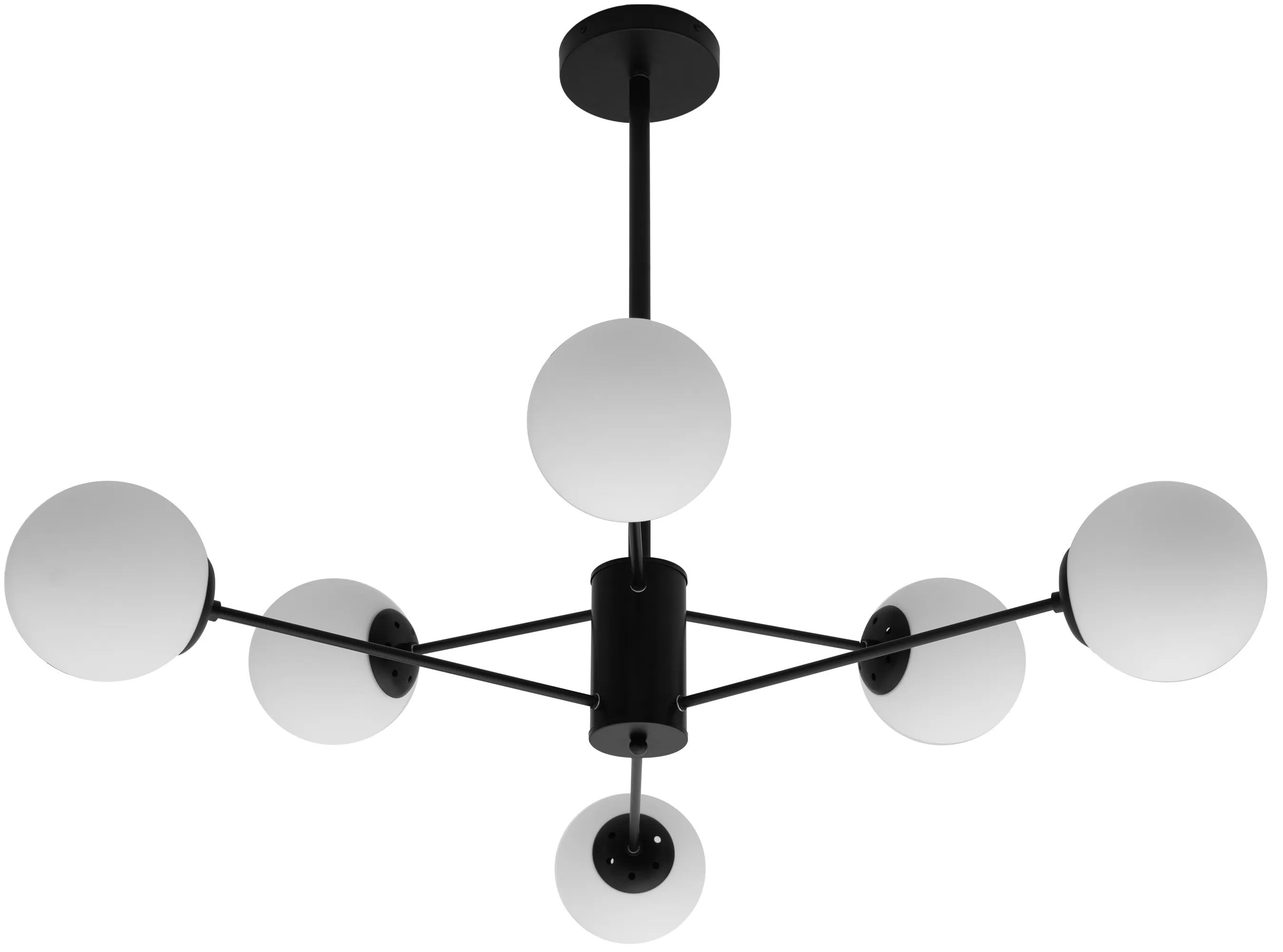 Lampa Sufitowa Wisząca Metal Industrial 6-Ramienna APP262-6C 1