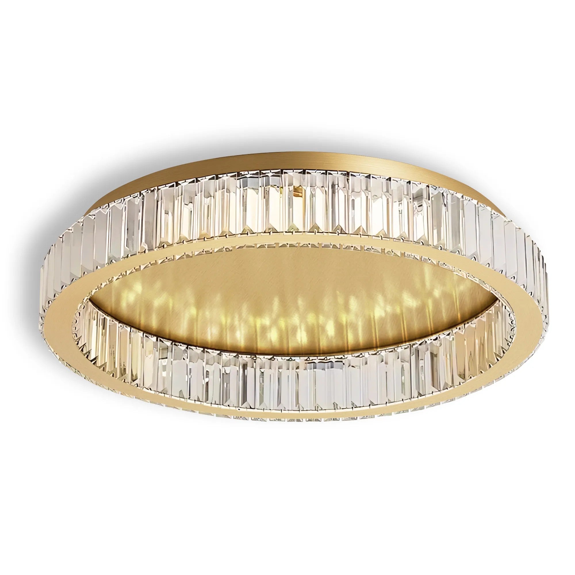 LAMPA KRYSZTAŁOWA PLAFON APP1724-C 60cm ZŁOTA SZCZOTKOWANA 1