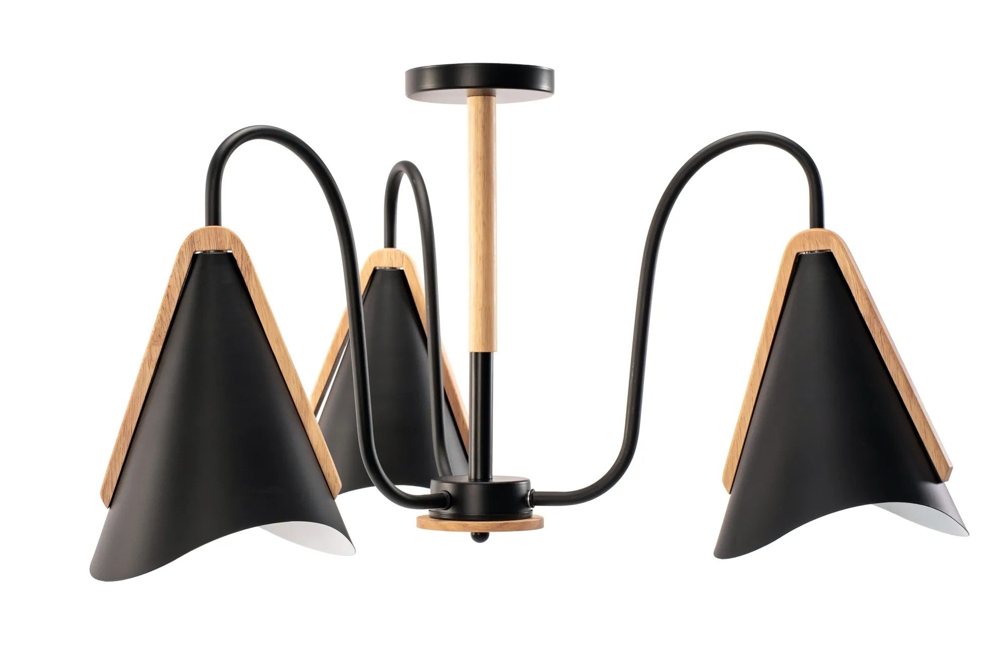 Lampa Sufitowa Skandynawska Trójramienna APP605-3C Czarna 1