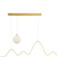 Lampa WISZĄCA LED LHJ034-CP 120 Cm ZŁOTA SZCZOTKOWANA 1
