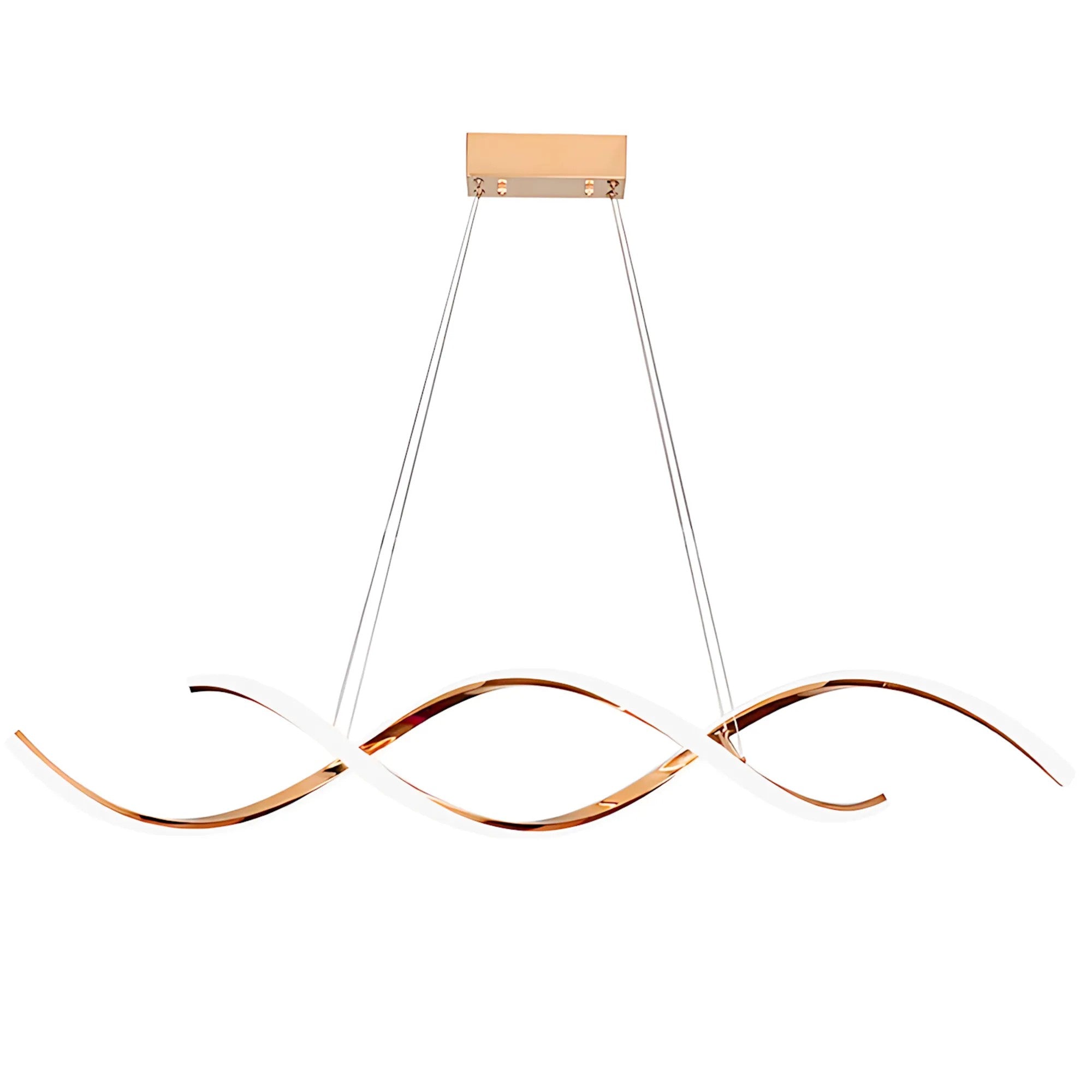 LAMPA WISZĄCA SUFITOWA LED LHJ021-CP JASNE RÓŻOWE ZŁOTO 1