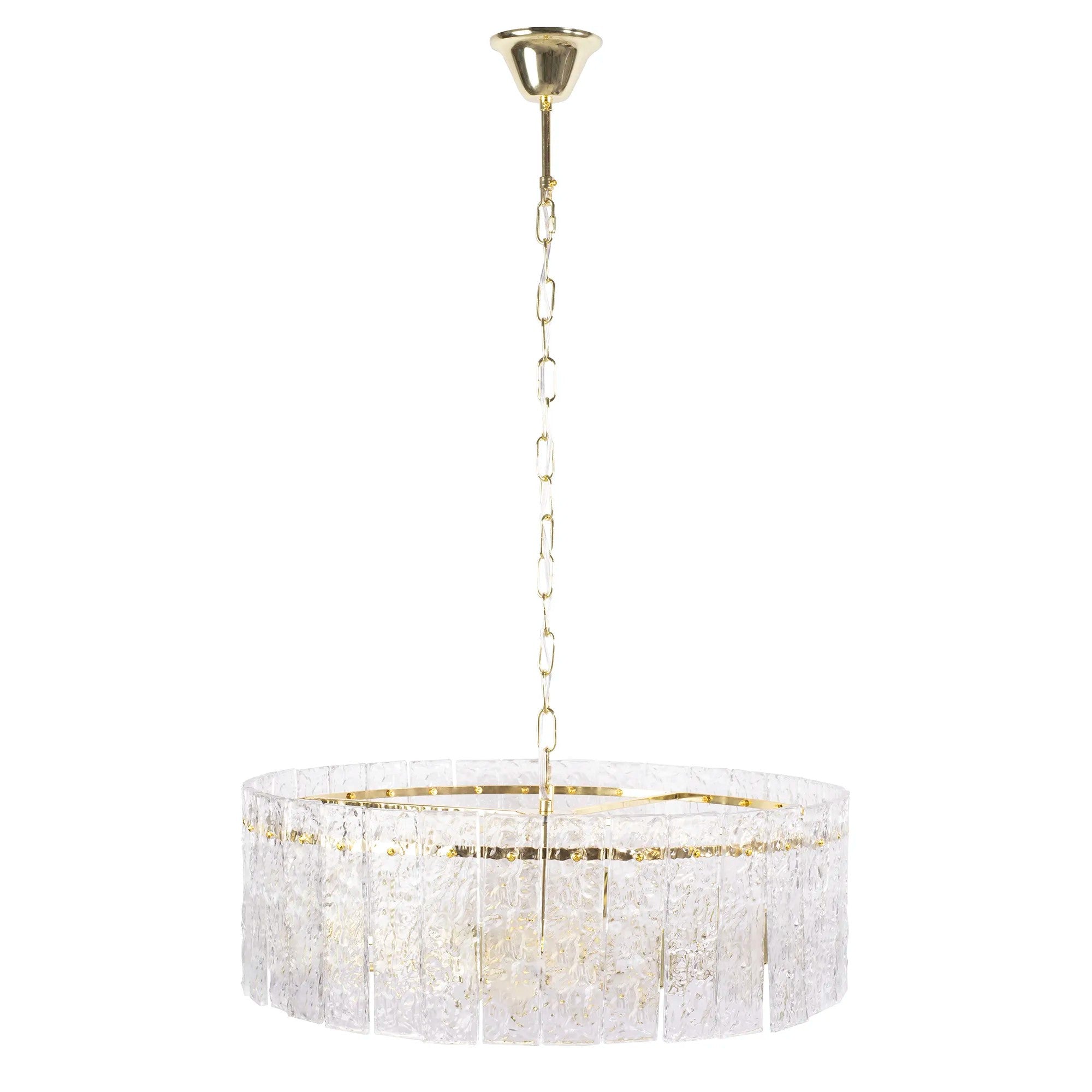 Lampa Wisząca Z Kryształami APP1779-CP 60CM ZŁOTA 1