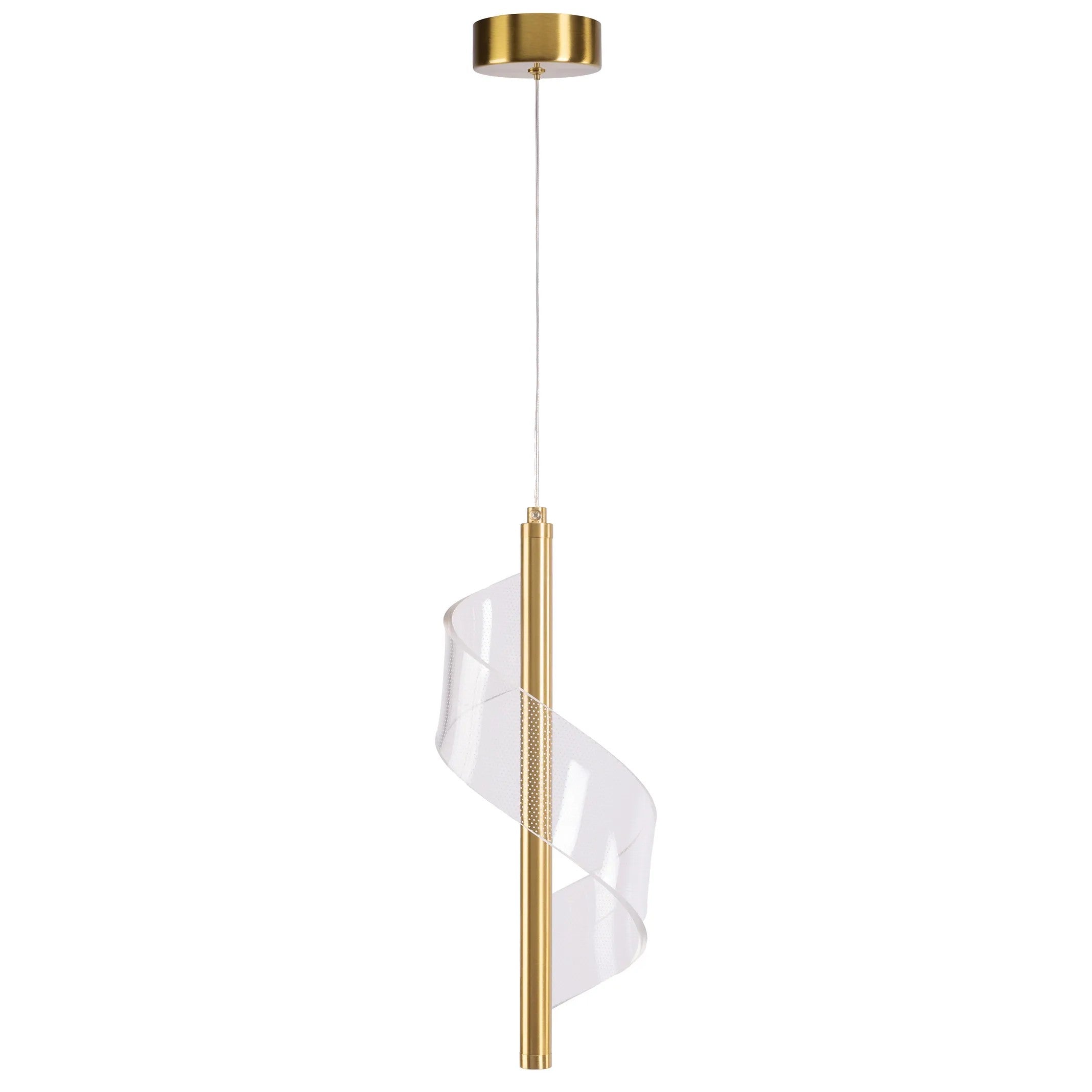 LAMPA SUFITOWA WISZĄCA LED APP1550-CP GOLD 1