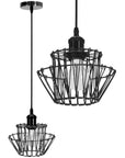 Lampa Sufitowa Wisząca APP941-1CP Set 36cm Czarna 1