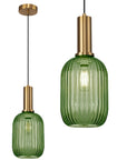 Lampa Sufitowa Wisząca Szklana APP459-1CP Zielona 1