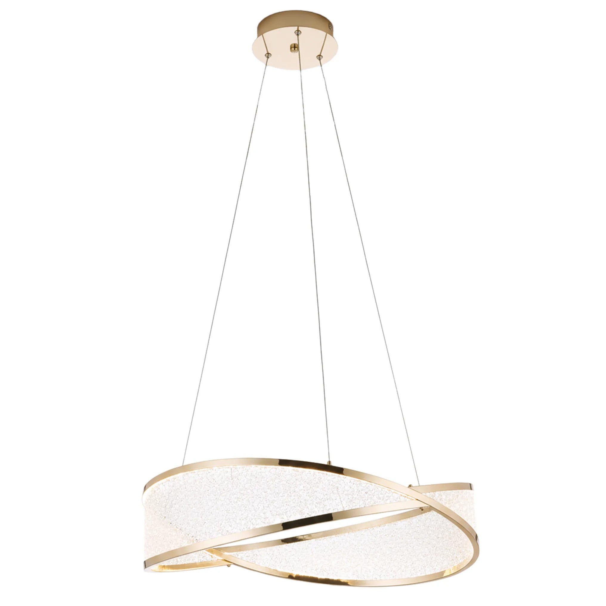 LAMPA SUFITOWA WISZĄCA G136-CP 50cm Złota 1