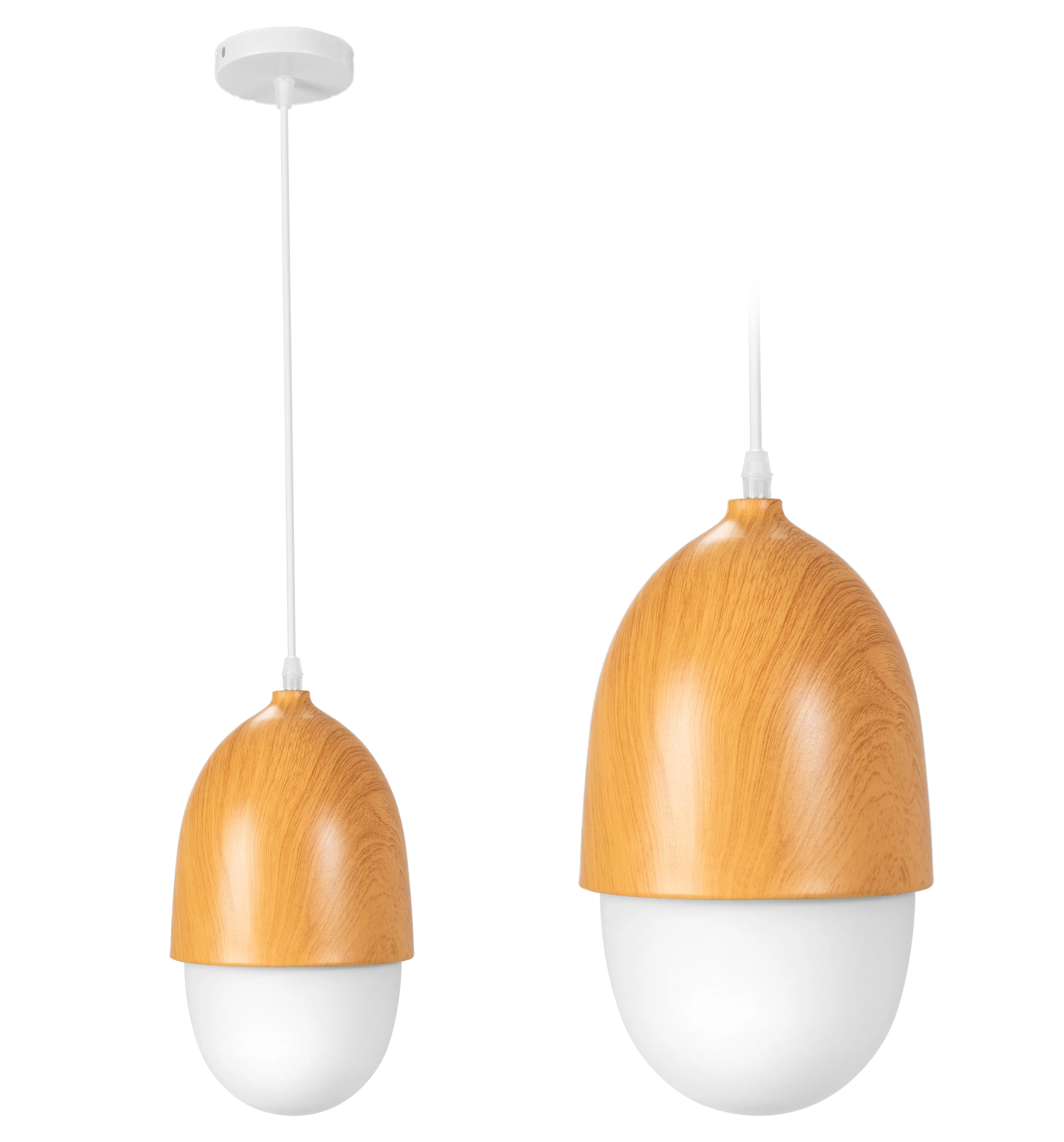 Lampa Sufitowa Wisząca Orzeszek Metal Wood Boho APP952-1CP 1