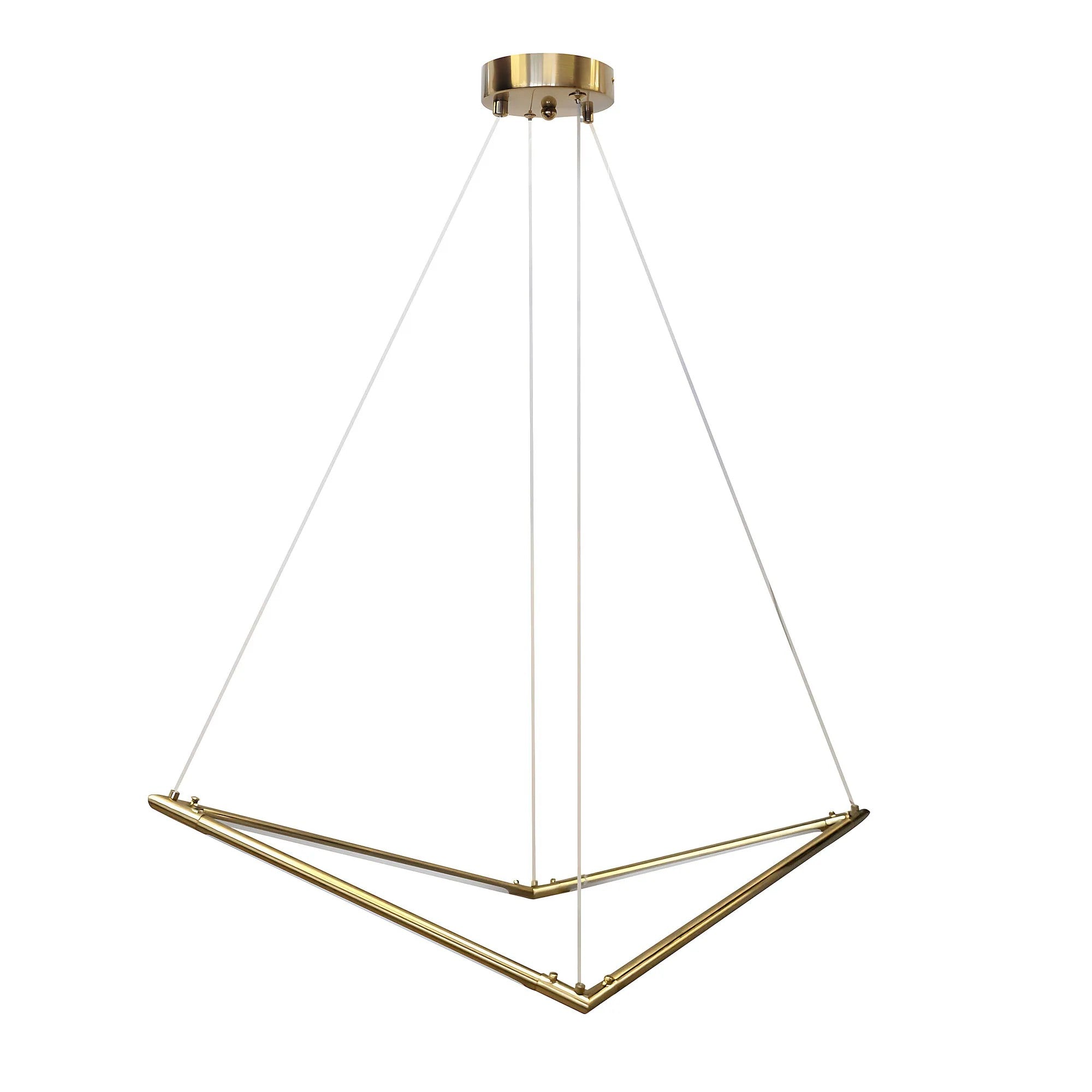 Lampa Wisząca LED APP1776-CP Złota Szczotkowana 1