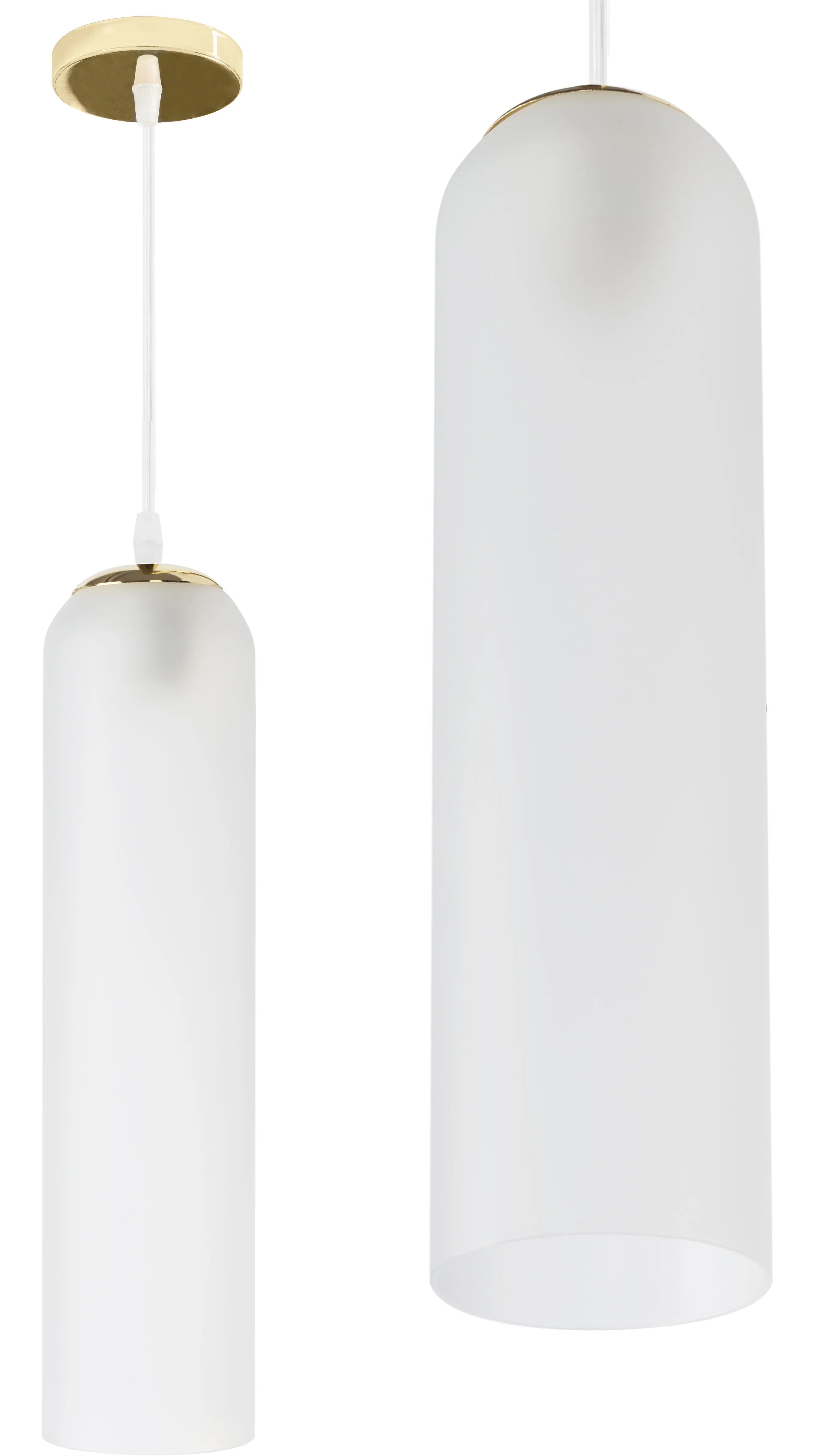 Lampa Sufitowa Wisząca Szklana APP665-1CP Biała 1