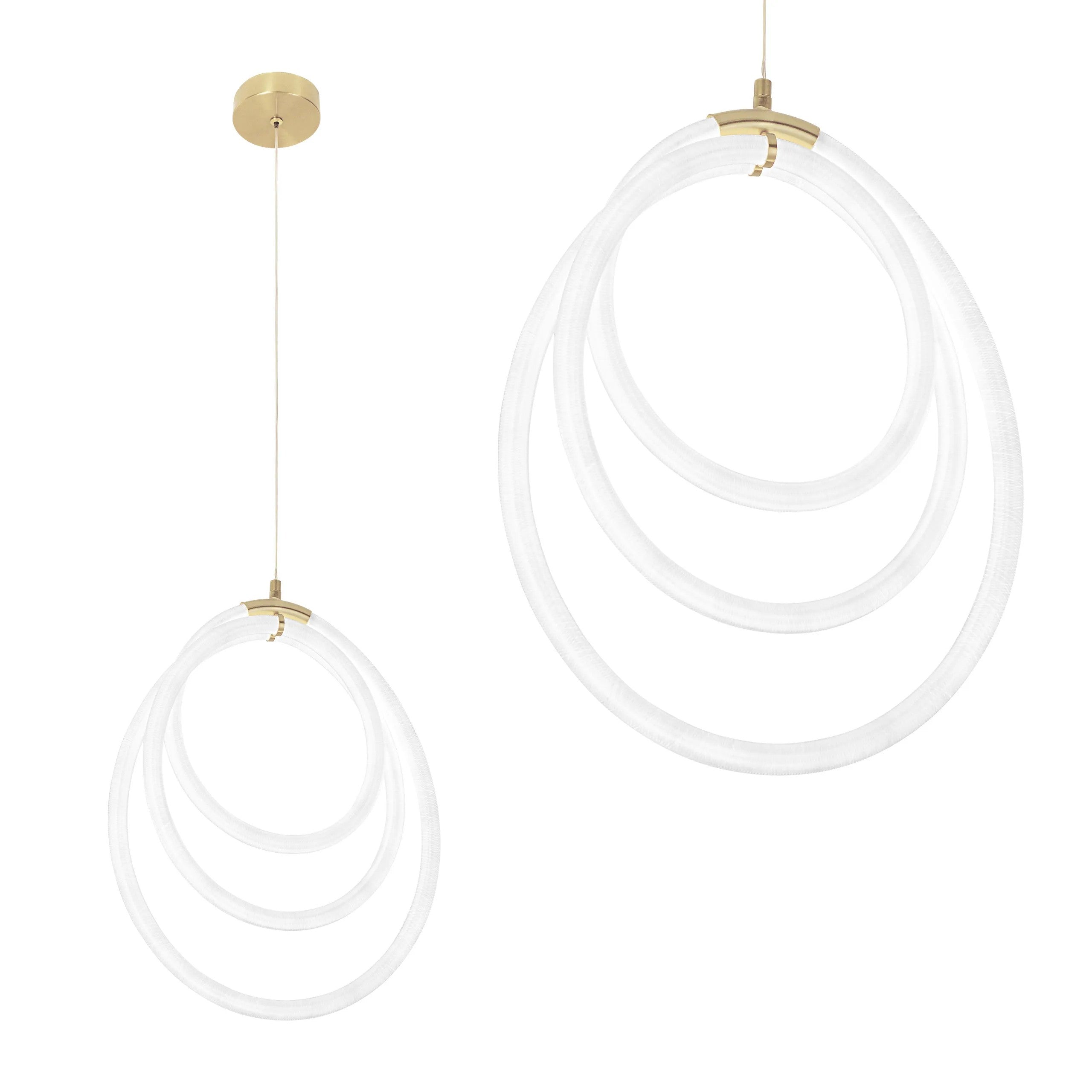 LAMPA WISZĄCA LED G016-CP ZŁOTA 1