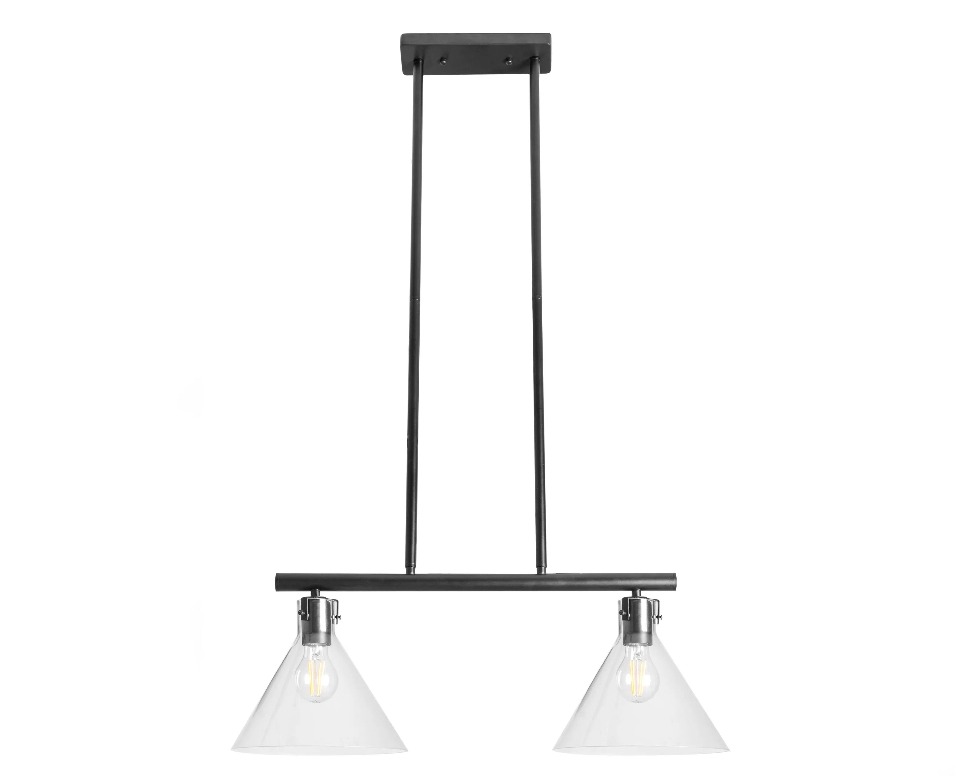LAMPA SUFITOWA SZKLANA METALOWA APP317-2CP 1