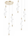 LAMPA WISZĄCA LED G009-3CPR BIAŁY/ZŁOTY 1