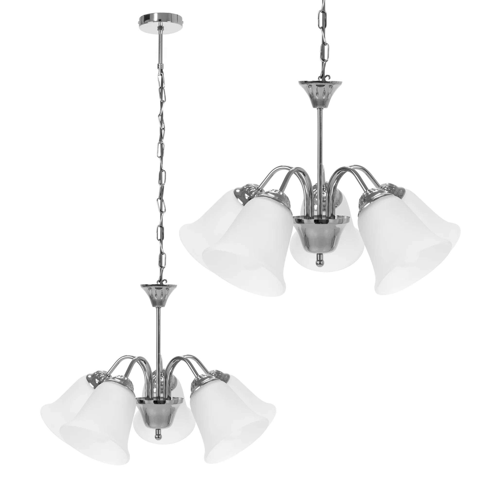 Lampa Wisząca Vintage APP960-5CP CHROM 1