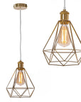 LAMPA WISZĄCA DIAMENT 392197 Jasno Złota 1