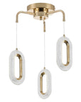 LAMPA SUFITOWA WISZĄCA LED G173-3CP ZŁOTA 1