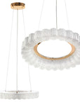 LAMPA WISZĄCA LED MS018-CP Różowe Złoto 40cm 1