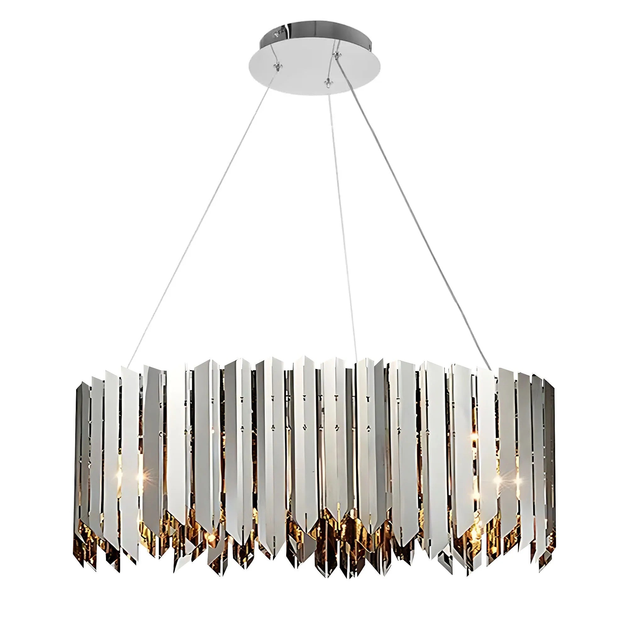 Lampa Wisząca Metalowa APP1763-8CP CHROME 1
