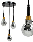 Lampa Wisząca APP1125-3CP Black Gold 1