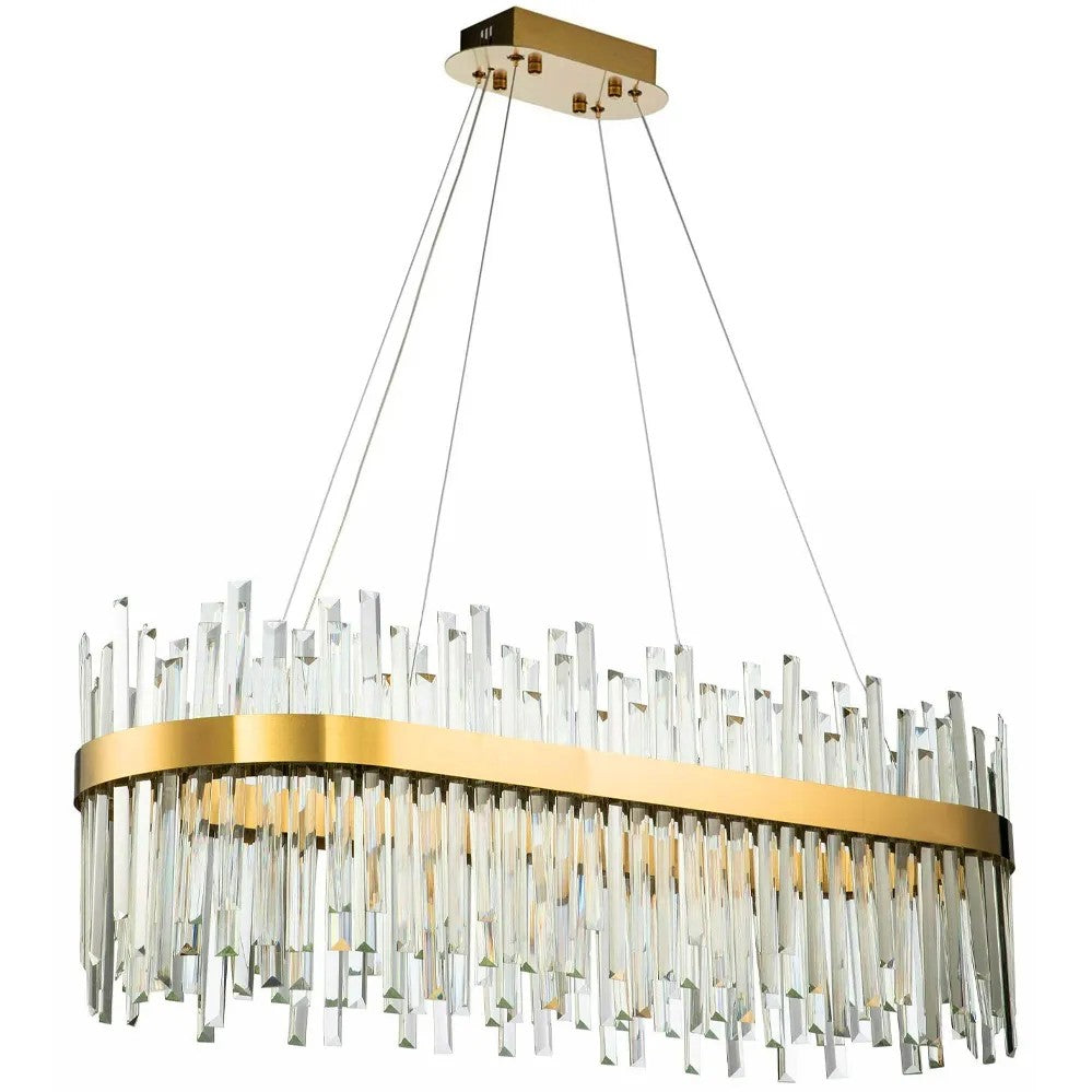 Lampa Sufitowa Kryształowa APP1513-CP80 Złota 1