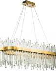 Lampa Sufitowa Kryształowa APP1513-CP80 Złota 1