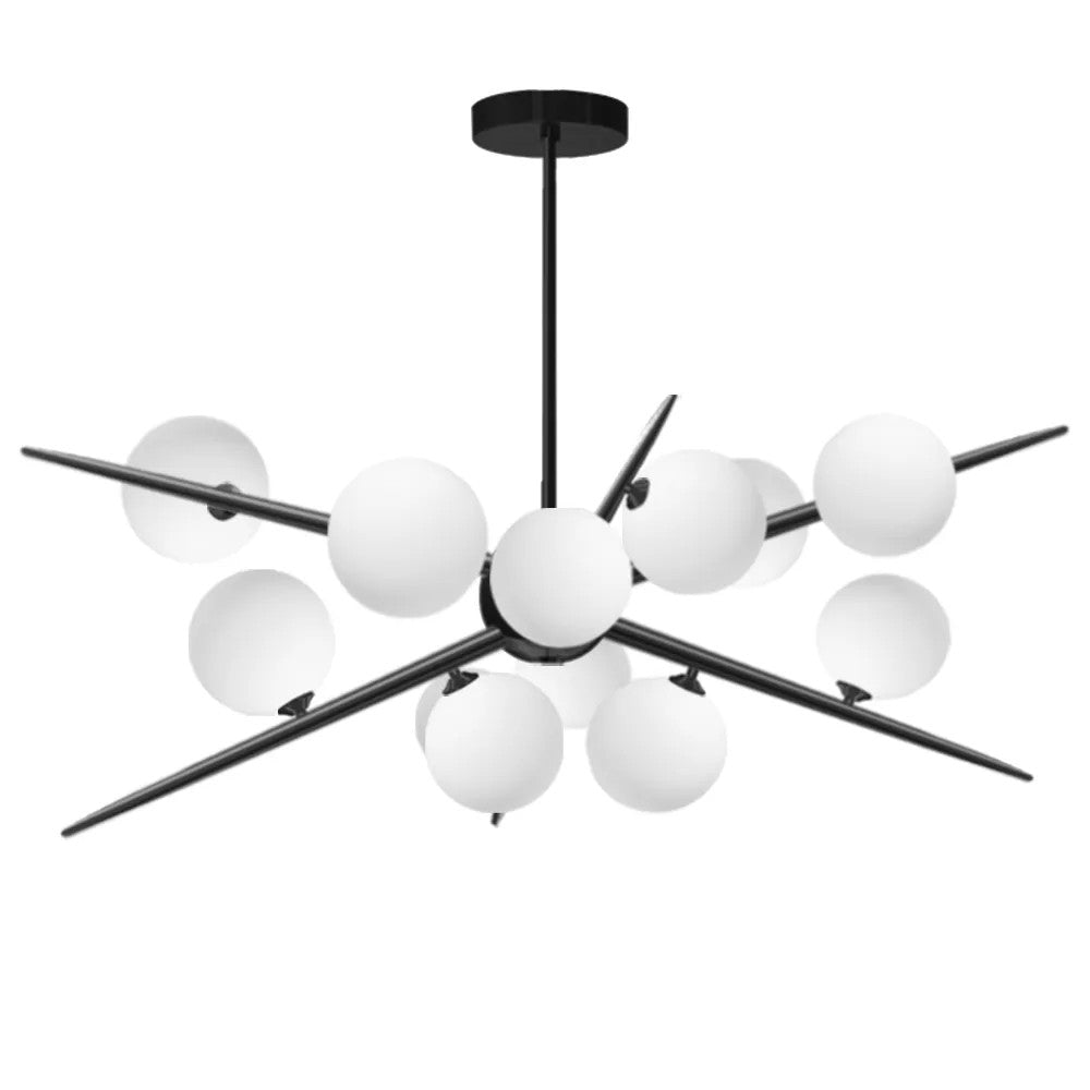 Lampa Wisząca APP999-12CP Czarna 1