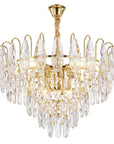 Lampa Wisząca Z Kryształami SWE080-CP 50cm Złota 1