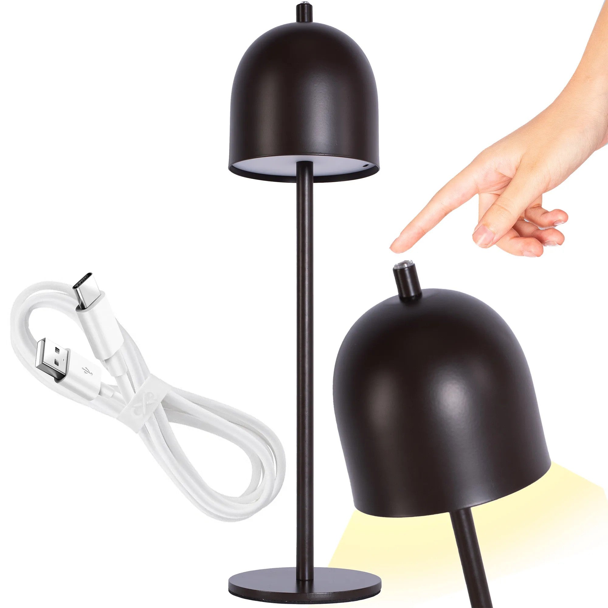 Lampka Nocna APP1359-T Brązowa 1