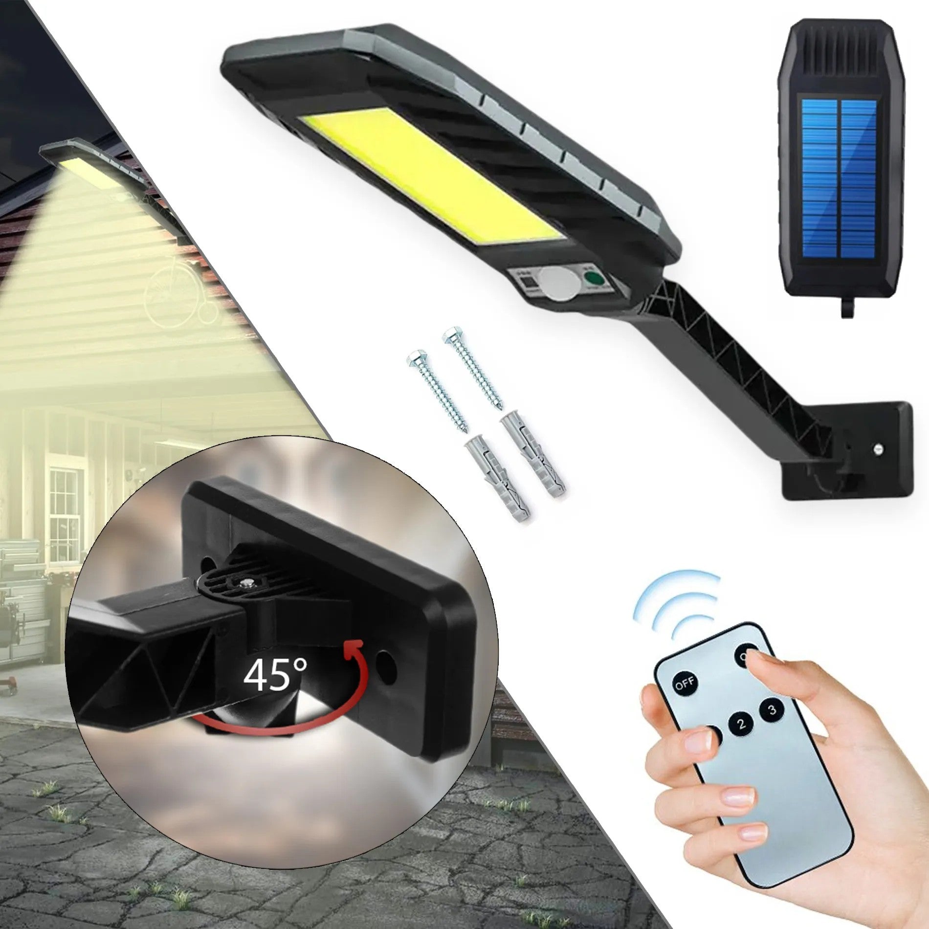 Lampa Solarna LED Z Czujnikiem Ruchu RSL018 1