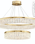Lampa Wisząca LED APP1750-CP Złota + Pilot 1